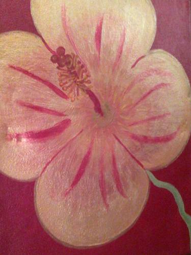 Original Floral Painting by Michelle 'Chaella' Boddie