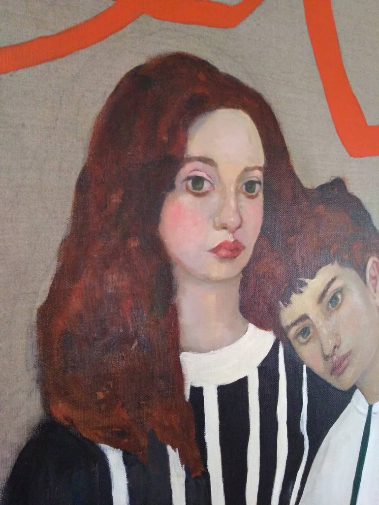 Original Fine Art Love Painting by Marta Grassi