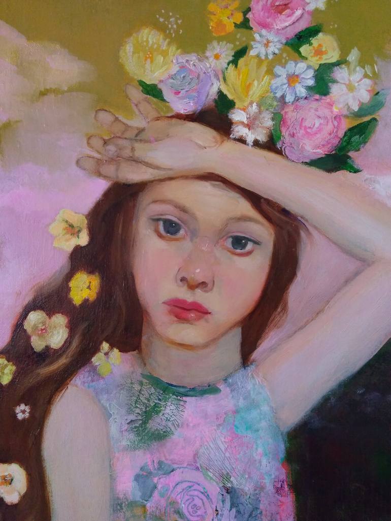 Original Figurative Floral Painting by Marta Grassi