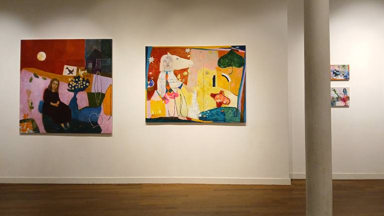 Original Abstract Pop Culture/Celebrity Painting by Marta Grassi