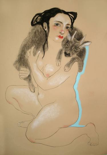 Print of Women Drawings by Marta Grassi