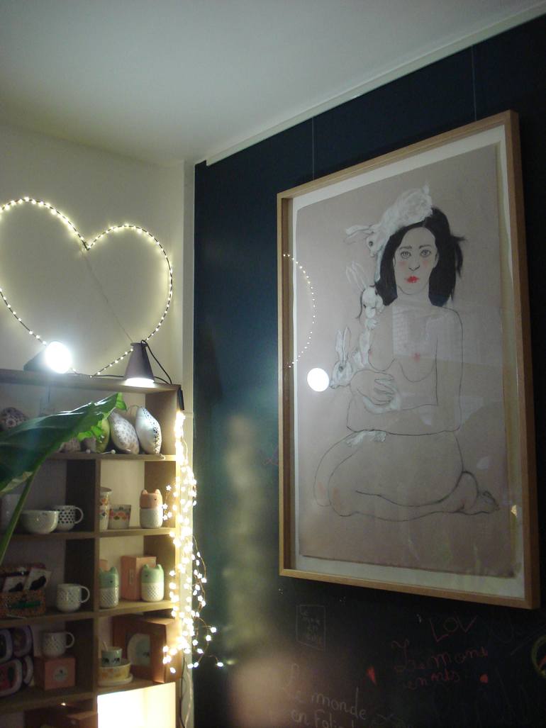 Original Figurative Women Drawing by Marta Grassi