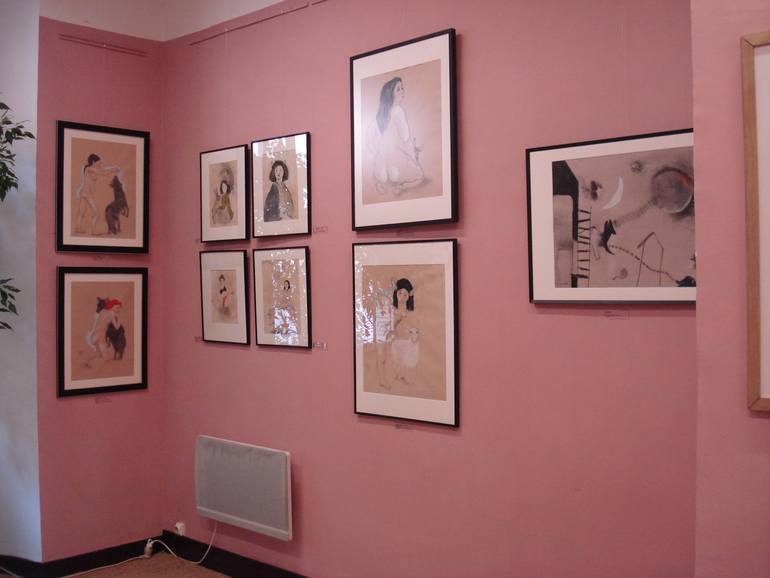 Original Figurative Women Drawing by Marta Grassi