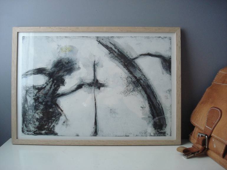 Original Abstract Expressionism Abstract Drawing by Marta Grassi
