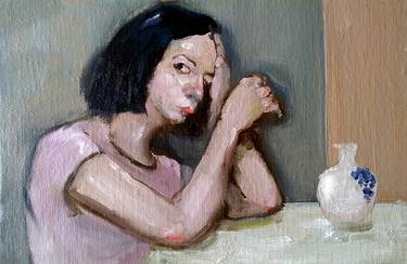 Original Figurative Interiors Paintings by Marta Grassi