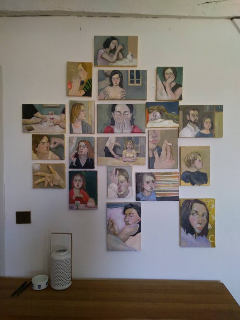 Original Figurative Women Painting by Marta Grassi