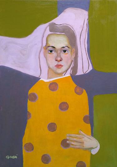 Print of Figurative Women Paintings by Marta Grassi