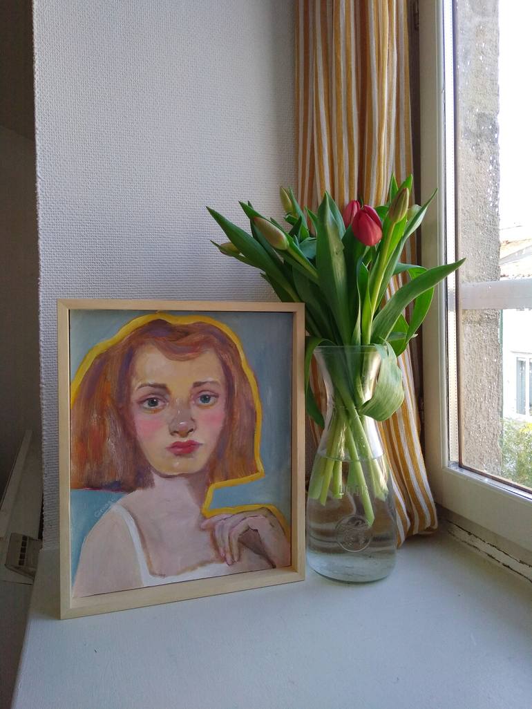 Original Portrait Painting by Marta Grassi