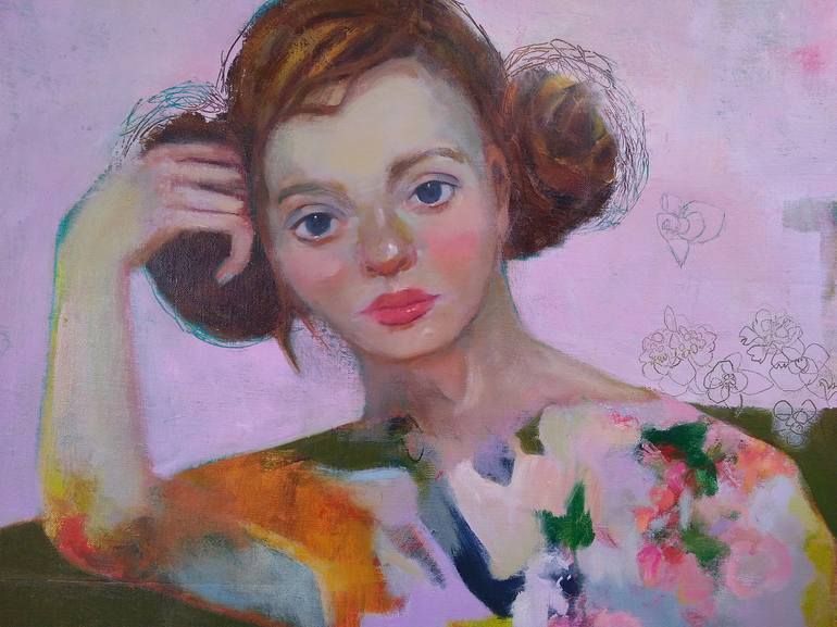 Original Portrait Painting by Marta Grassi