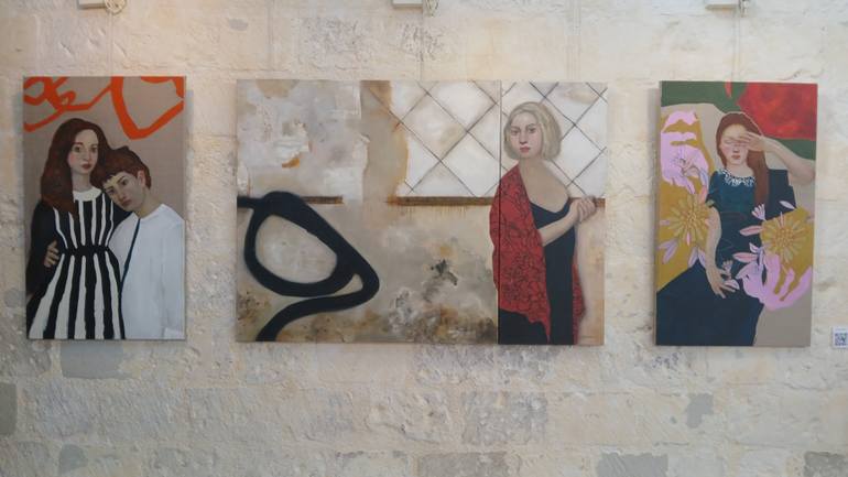 Original Figurative Outer Space Painting by Marta Grassi