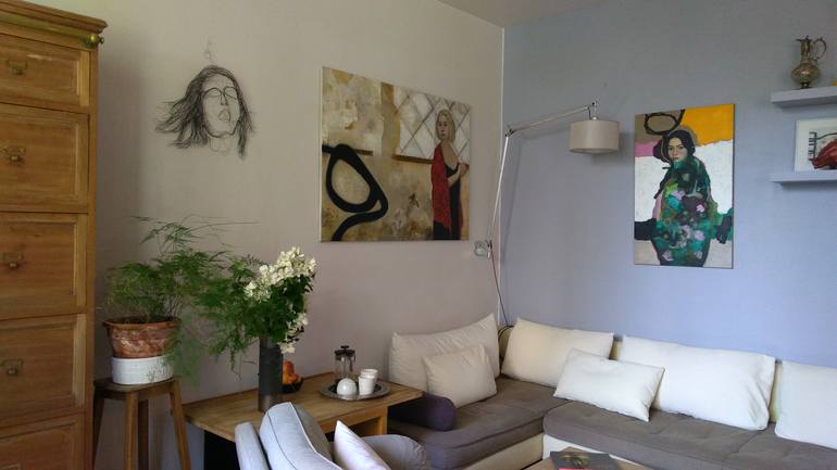 Original Abstract Women Painting by Marta Grassi