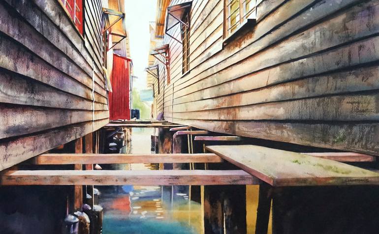 Original Modernism Landscape Painting by Goh Siaoshan
