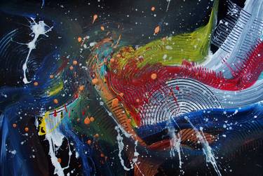 Print of Abstract Expressionism Outer Space Paintings by Marcel PLAVEC