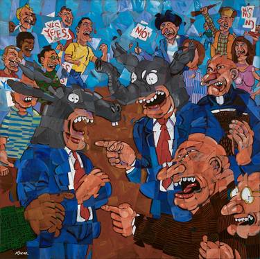 Original Politics Paintings by George Kocar