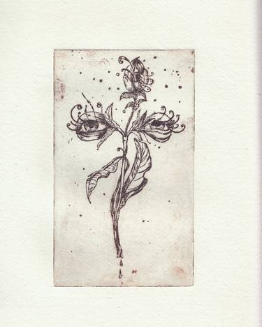 Original Symbolism Classical Mythology Printmaking by Karolina Skorek
