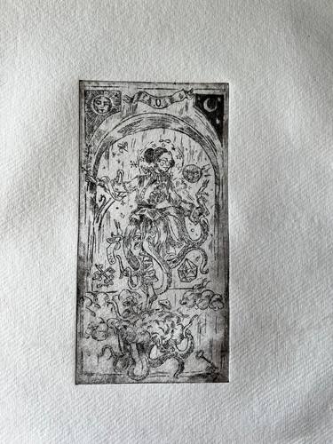 Original Conceptual Classical mythology Printmaking by Karolina Skorek