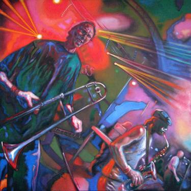 Print of Figurative Music Paintings by Gavin Mayhew