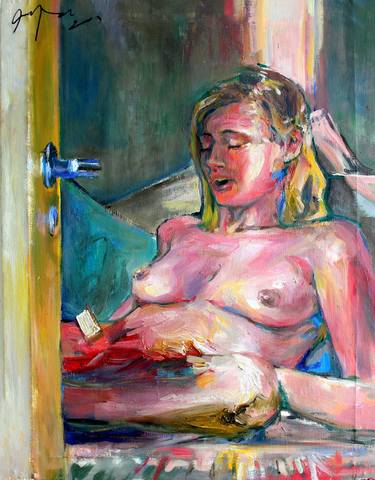 Original Realism Nude Paintings by Massimo Damico