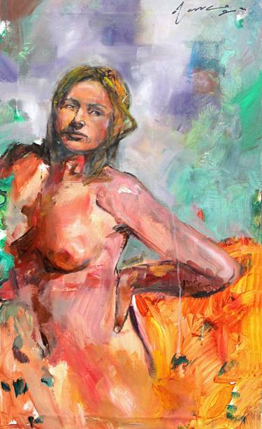 Print of Expressionism Nude Paintings by Massimo Damico