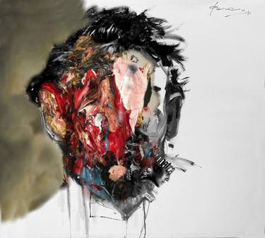 Original Expressionism People Painting by Massimo Damico