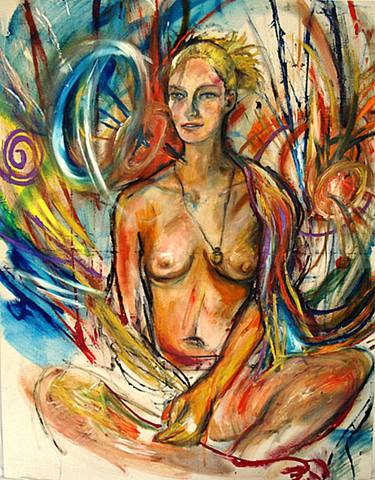 Print of Expressionism Nude Paintings by Massimo Damico