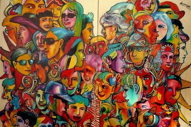 Print of People Paintings by Massimo Damico