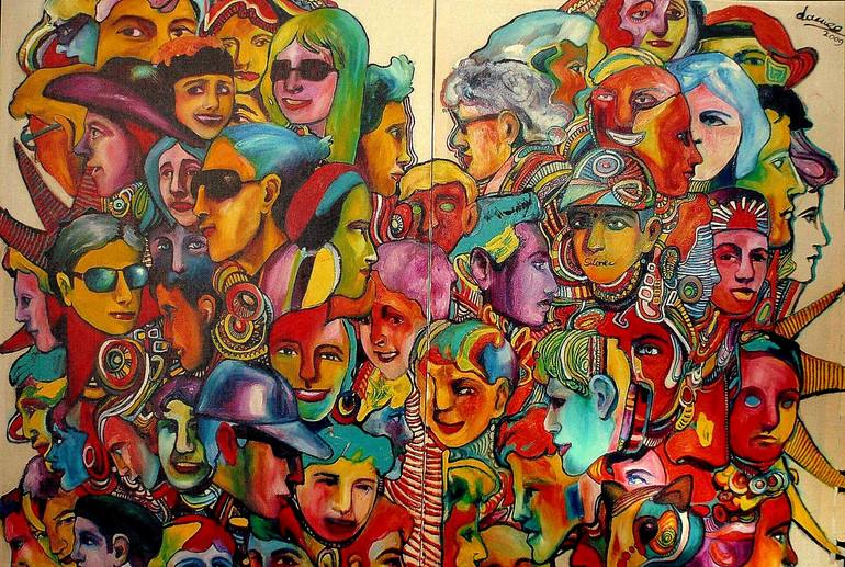 the guru of silence Painting by Massimo Damico | Saatchi Art