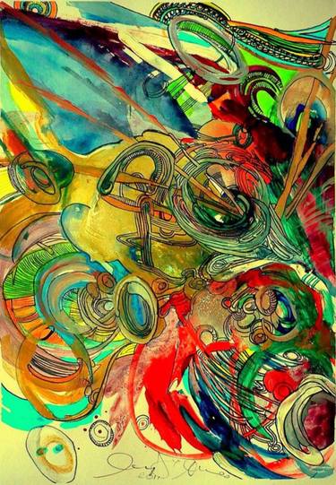 Original Abstract Paintings by Massimo Damico