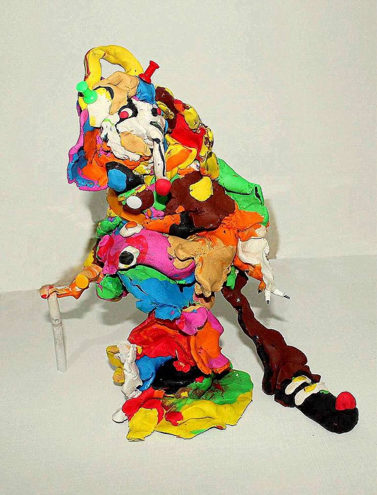Original Abstract Expressionism Animal Sculpture by Massimo Damico