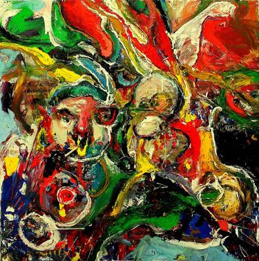 Original Abstract Expressionism Abstract Paintings by Massimo Damico