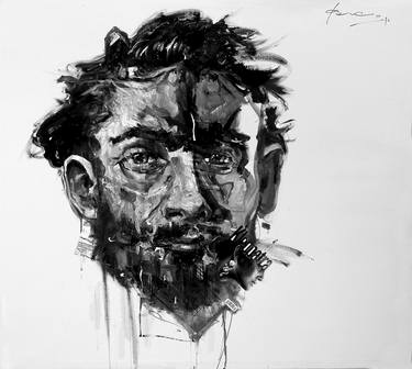 Original Expressionism Portrait Paintings by Massimo Damico