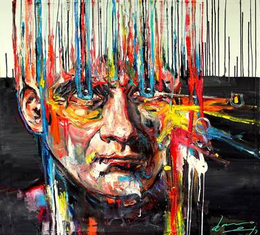 Original Expressionism Portrait Paintings by Massimo Damico