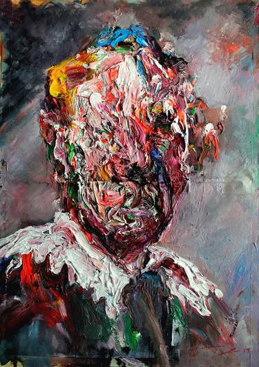 Original Expressionism Portrait Paintings by Massimo Damico