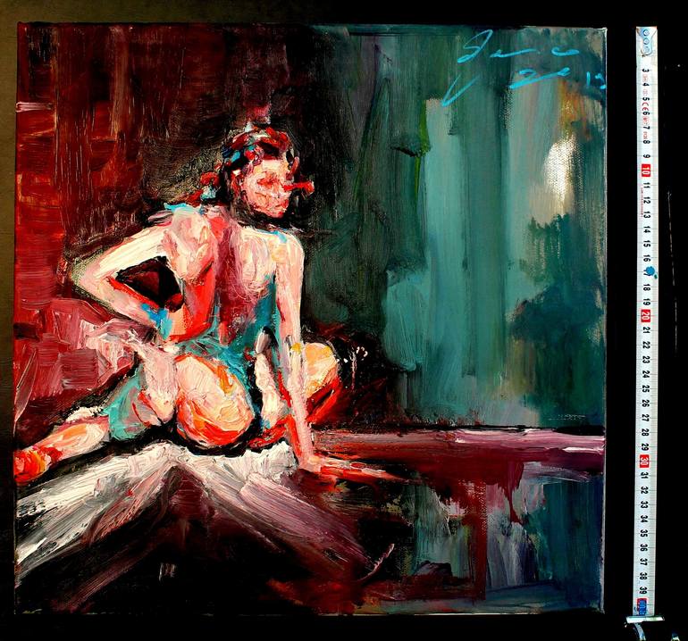 Original Nude Painting by Massimo Damico