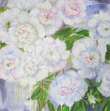 Print of Fine Art Floral Paintings by Sylvie Carter