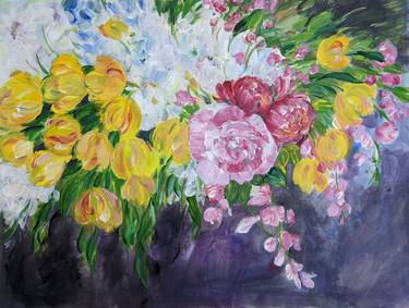 Print of Expressionism Botanic Paintings by Sylvie Carter