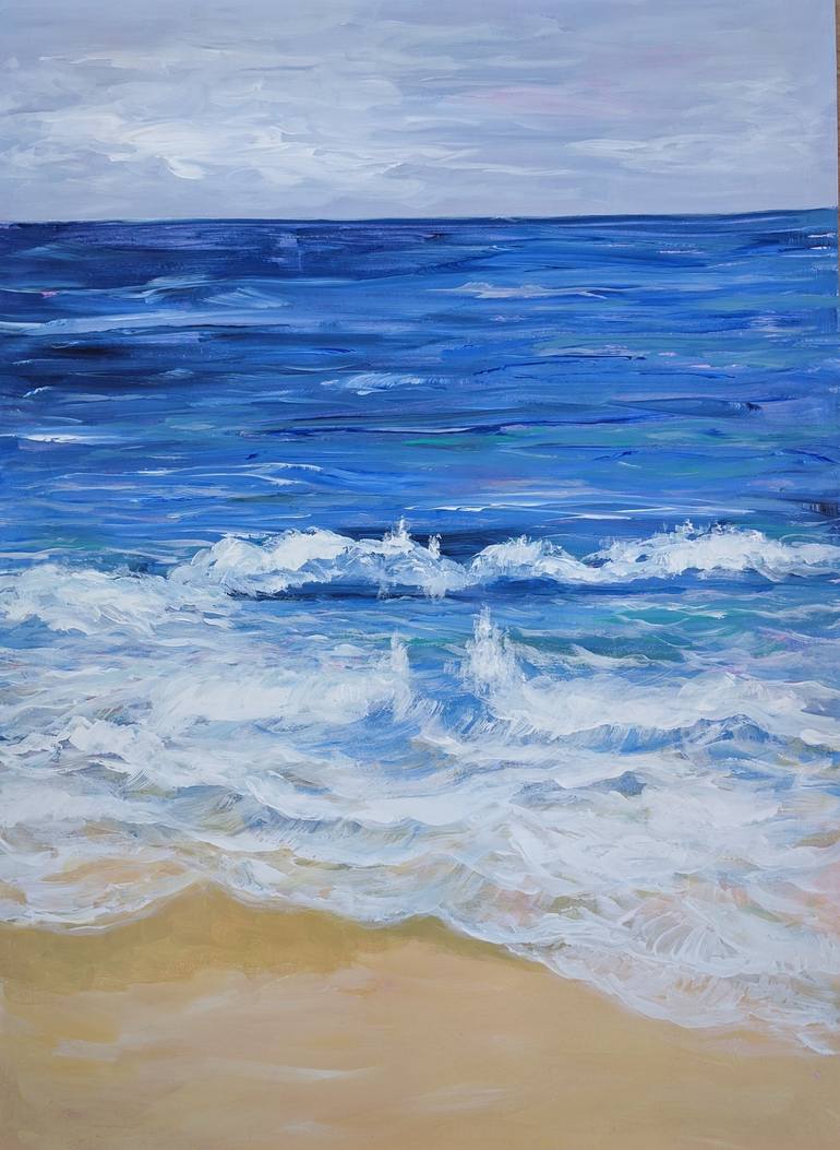 Ocean View Painting by Sylvie Carter | Saatchi Art