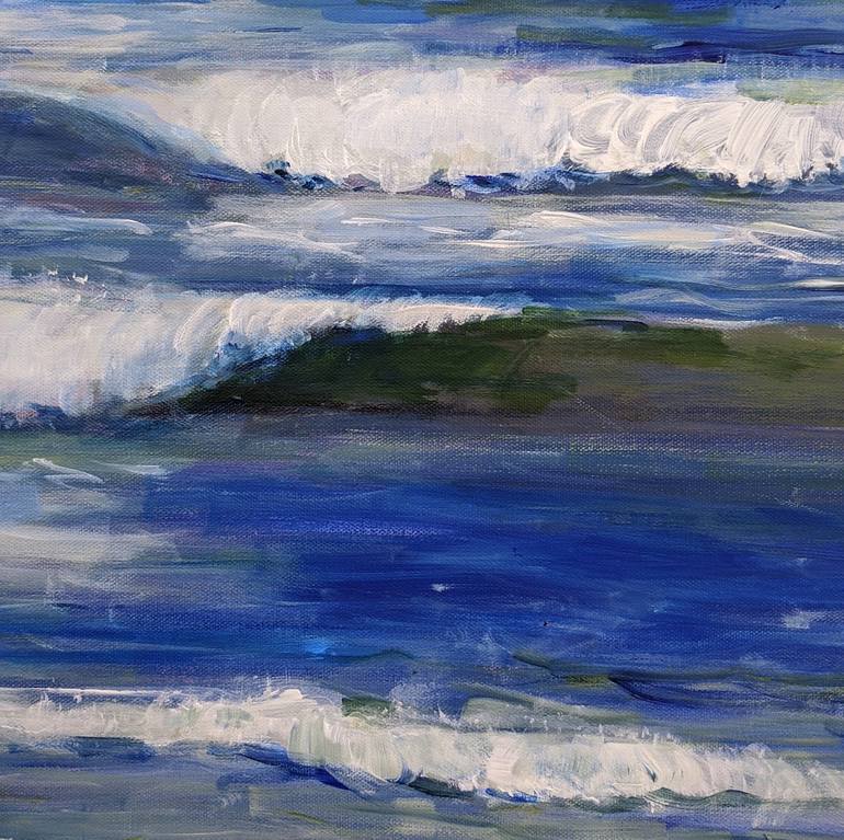 Original Fine Art Seascape Painting by Sylvie Carter