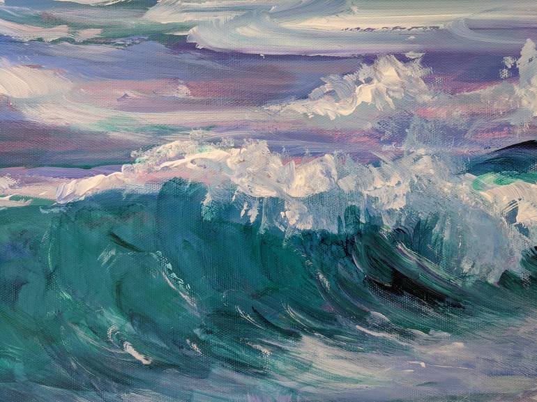 Original Expressionism Seascape Painting by Sylvie Carter