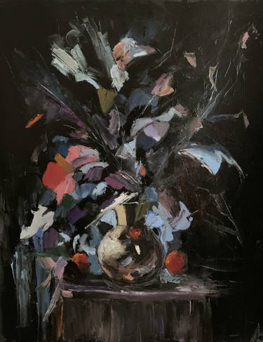 Print of Expressionism Floral Paintings by Vita Schagen