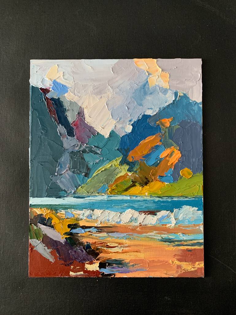 Original Abstract Expressionism Landscape Painting by Vita Schagen