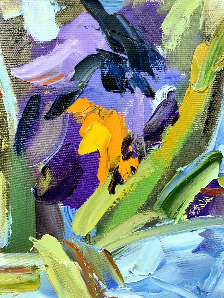 Original Modern Floral Painting by Vita Schagen