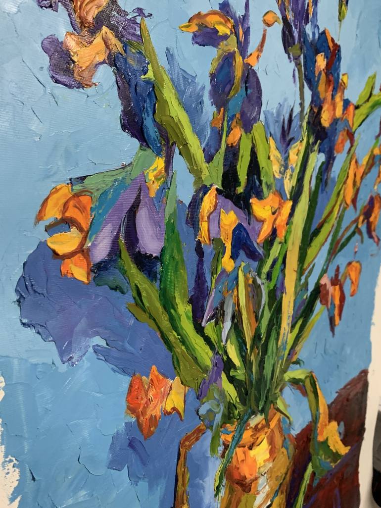 Original Modern Floral Painting by Vita Schagen