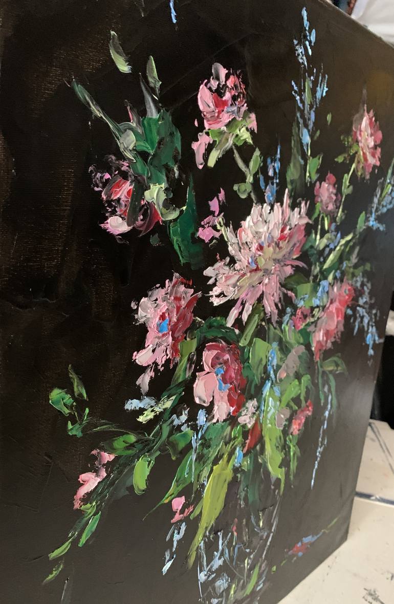 Original Expressionism Floral Painting by Vita Schagen