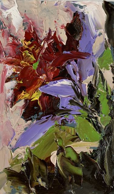 Original Abstract Expressionism Floral Paintings by Vita Schagen