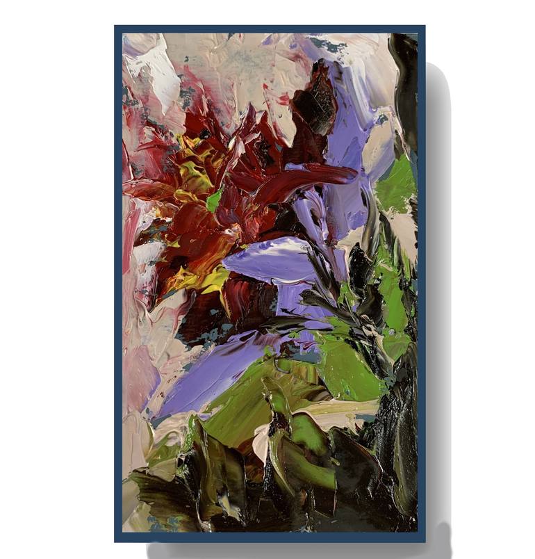 Original Abstract Expressionism Floral Painting by Vita Schagen