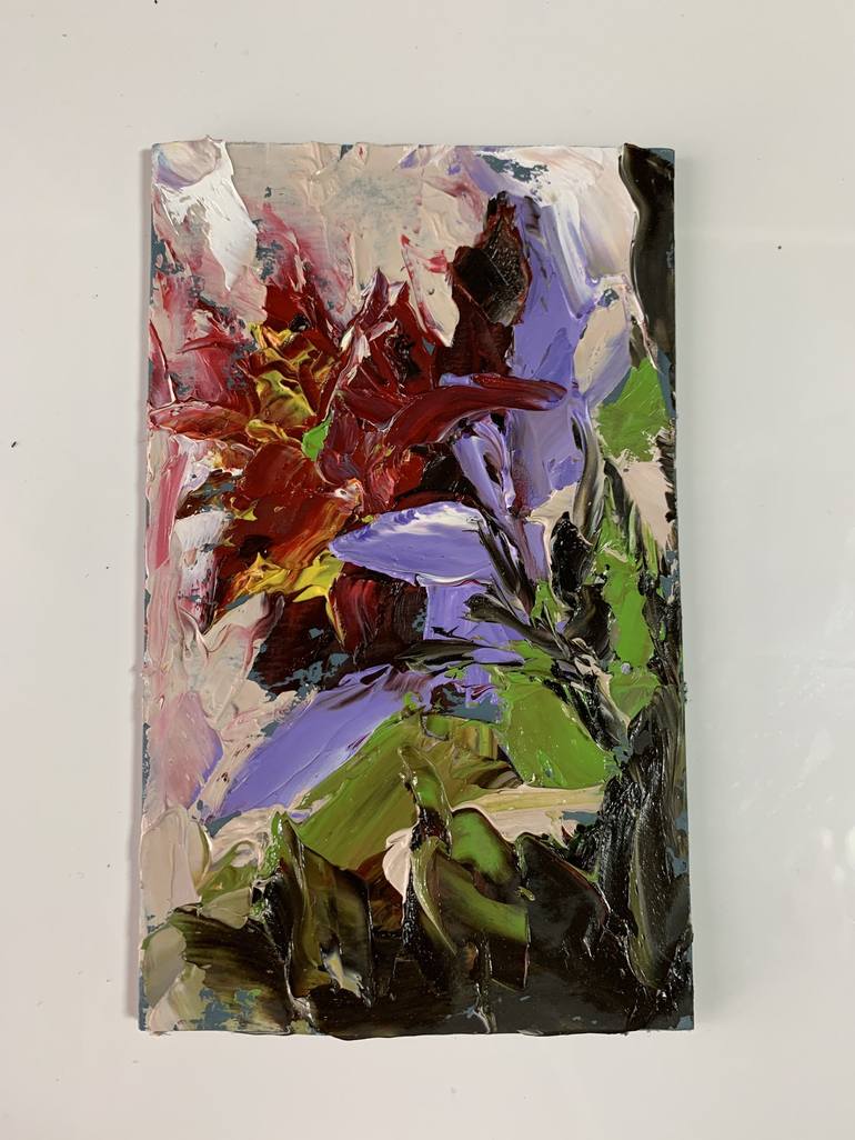 Original Abstract Expressionism Floral Painting by Vita Schagen