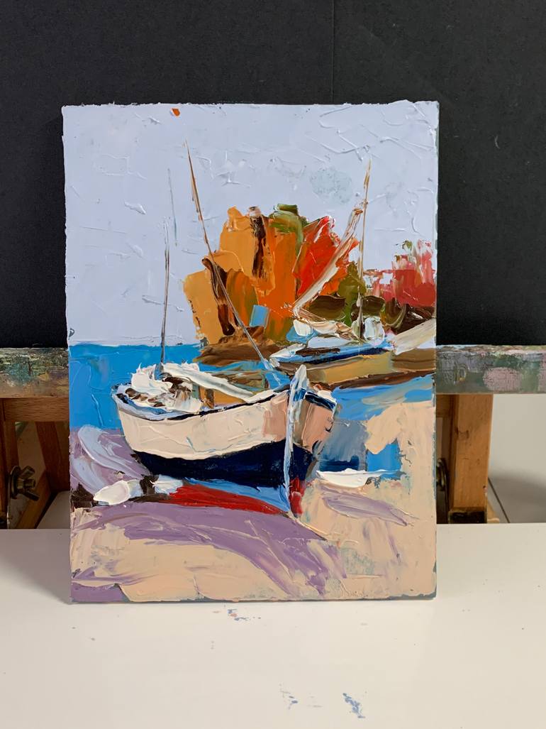 Original Contemporary Seascape Painting by Vita Schagen