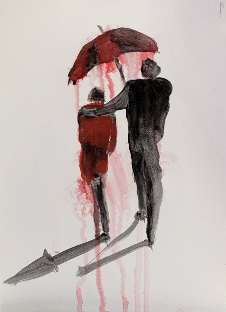 Print of Abstract People Paintings by Vita Schagen
