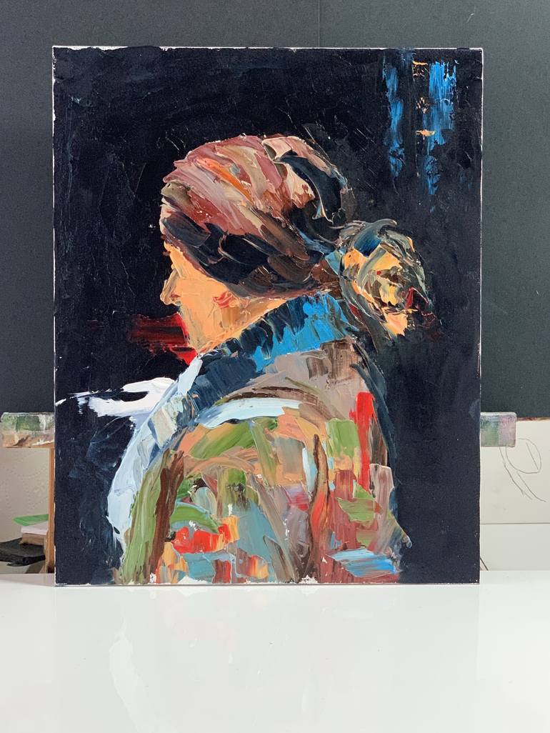 Original Expressionism Women Painting by Vita Schagen